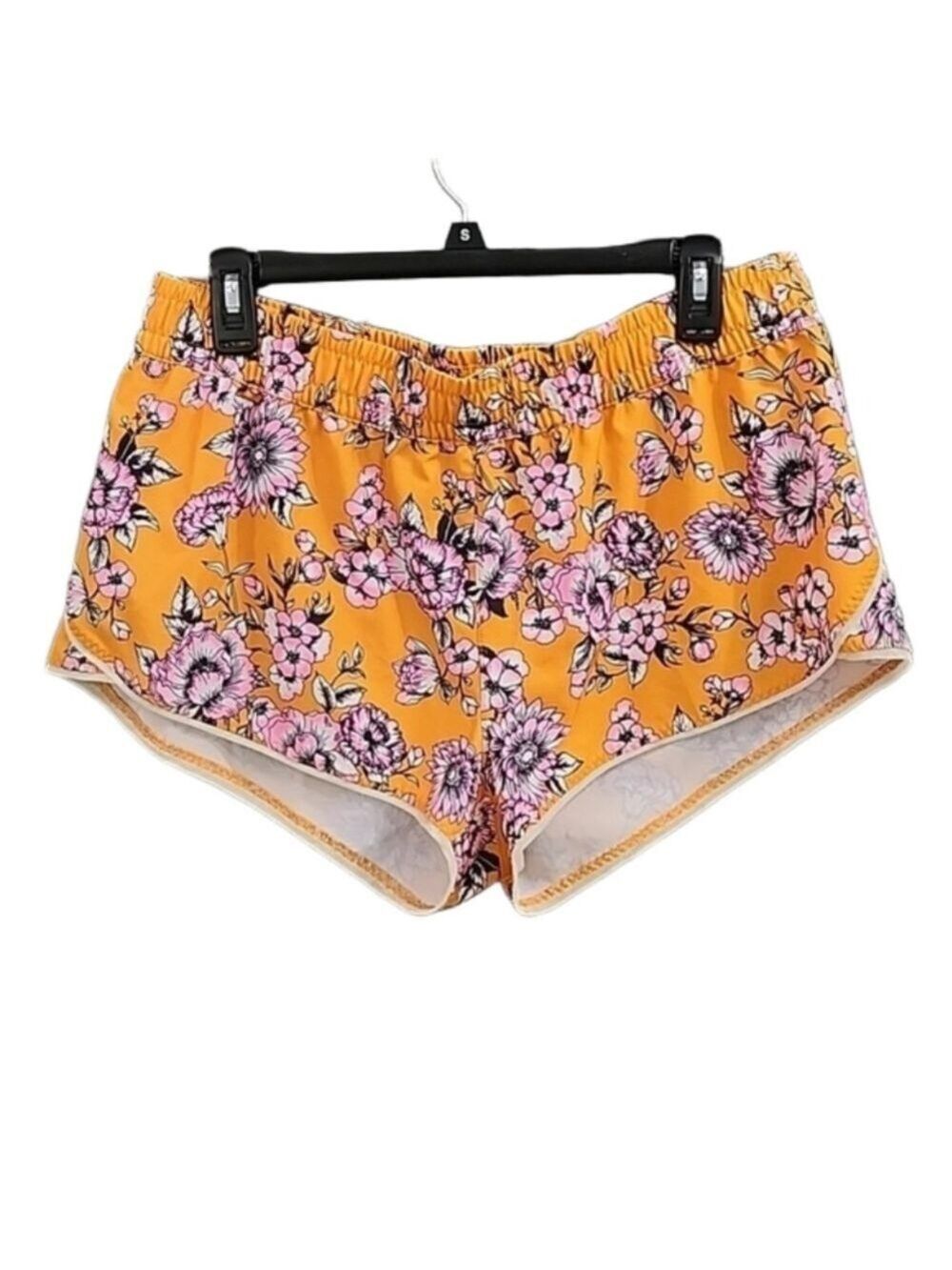 Endless Sun Short Orange and Pink Floral Large (11-13) Girls